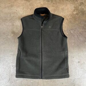 Timberland green and black fleece vest